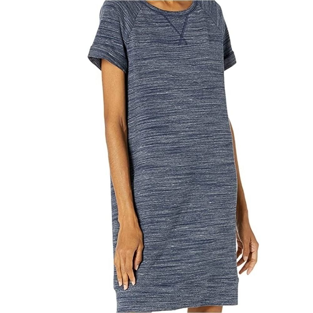 NWOT Women's Small Daily Ritual Terry Cotton Roll Sleeve Sweatshirt Mini…
